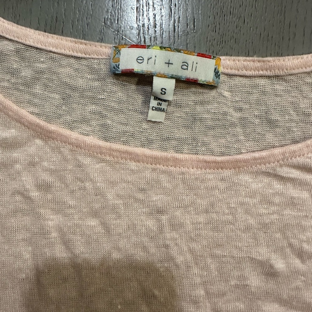 Pink Ruffle Sleeve Top - Picture 3 of 3